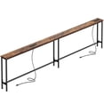 thumbnail image 1 of Amadwell 102" Extra Long Console Table with Outlets & USB-C, Slim 5.9" Behind the Couch table, Slim Sofa Table, 1 of 9