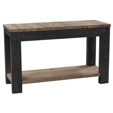 Sofa Table in Two Tone Charcoal Desert Finish