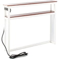 thumbnail image 1 of Sofa Table with USB Ports and Outlets – Living Room Table – Console Table with Plug - White, 1 of 12