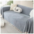 thumbnail image 1 of Sofa Throw Blanket,Large Sofa Blanket,Chenille Slipcover Throw Bedspread with Fringes Non-Slip Waterproof Design Soft and Stylish Bedspread, 1 of 6