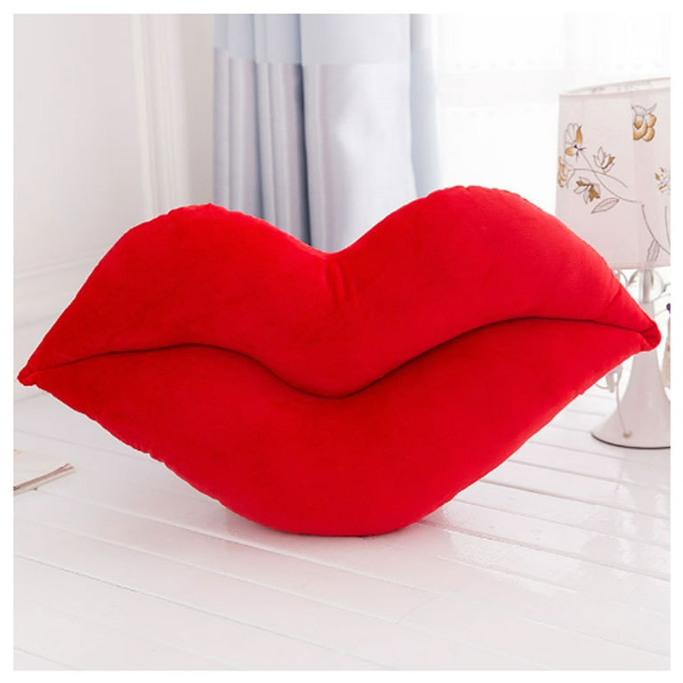Sofa Throw Pillows Big Lip Shaped Cushions Decorative Pillow for Home Decoration Red