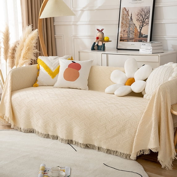 Sofa Towel White Sofa Cushion Sofa Hood On The Back Scarf Carpet, Sofa, Cloth Sofa Blanket Cover