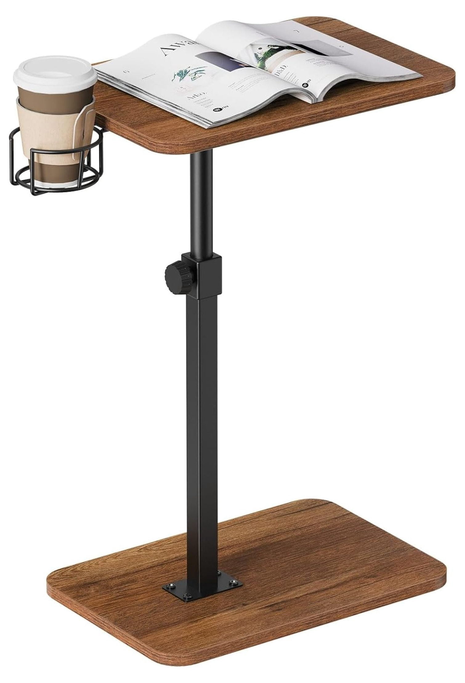 Sofa Tray Table 360°Rotatable, Sofa Arm Side Table for Eating ...