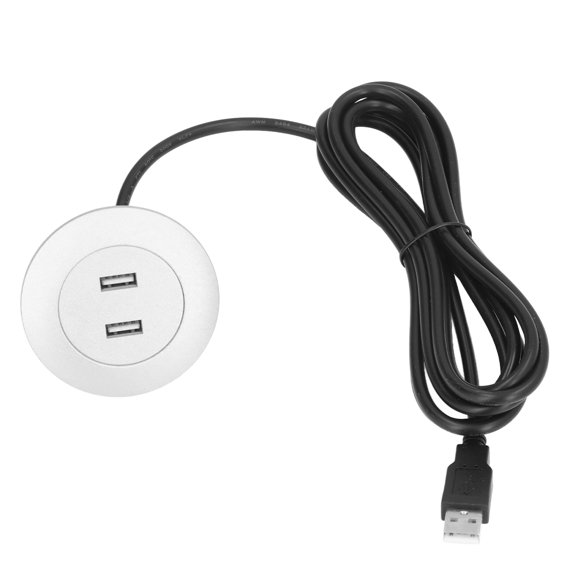 Sofa USB Charging Socket Flush Mount Installation Dual USB Charging Ports Socket for Home UseSilver