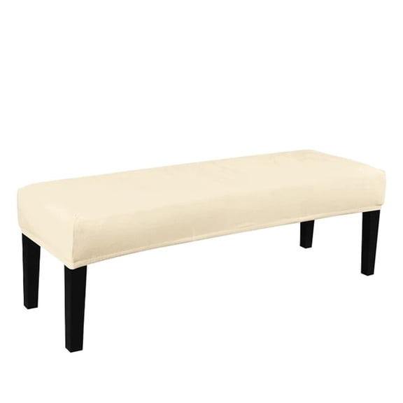 Sofa Velvet Bench Cover For Dining Room Bedroom Spandex Elastic Removable Washable Stretch Seat Protector