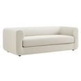 thumbnail image 1 of Sofa, White, Velvet, Living Room Lounge Cafe Lobby Hospitality Restaurant, Modern Contemporary, HB37925, 1 of 9
