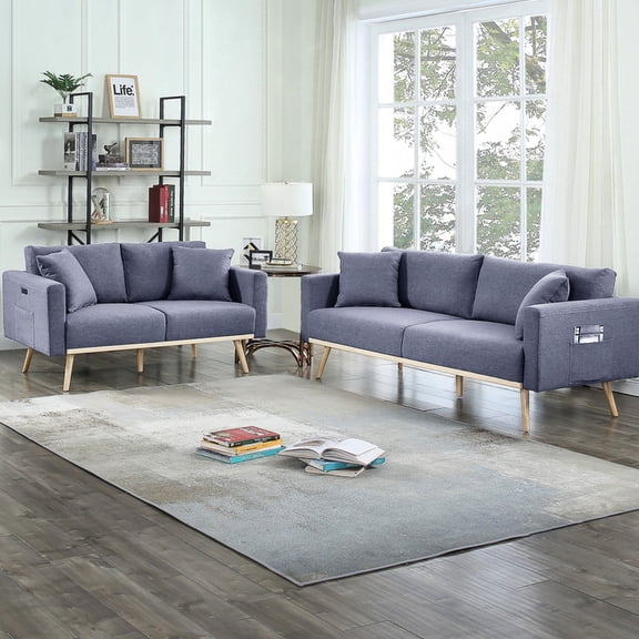 Sofa and Loveseat Combo | USB Charging in Home Seating | Comprehensive Living Room Furniture Solution