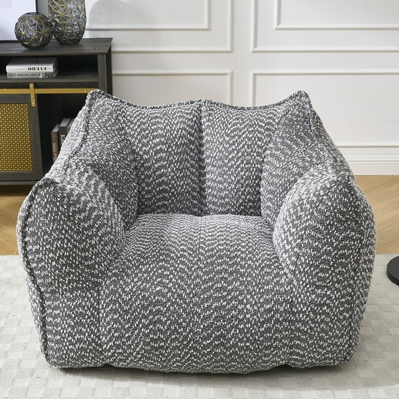 Sofa chairs with highly resilient foam for living rooms and bedrooms, comfortable square lazy sofas, sofas for adults to play, read and watch TV