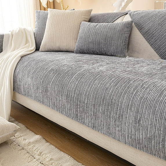 Sofa cover, non-slip sofa covers, washable sofa cover, chenille couch cover corner sofa L shape couch protector non-slip sofa protector