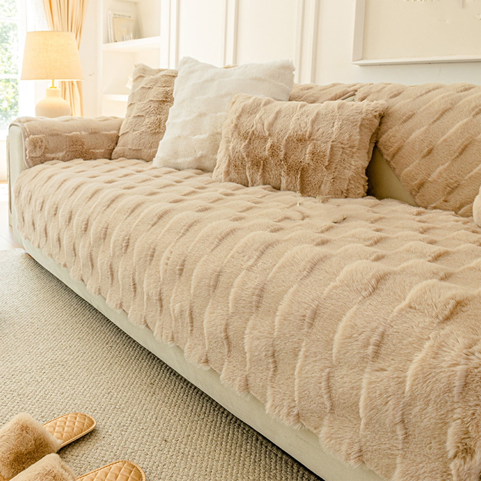 Sofa cover, non-slip sofa covers, washable sofa cover, sofa protector, fluffy soft carpet couch throw blanket, sofa cover