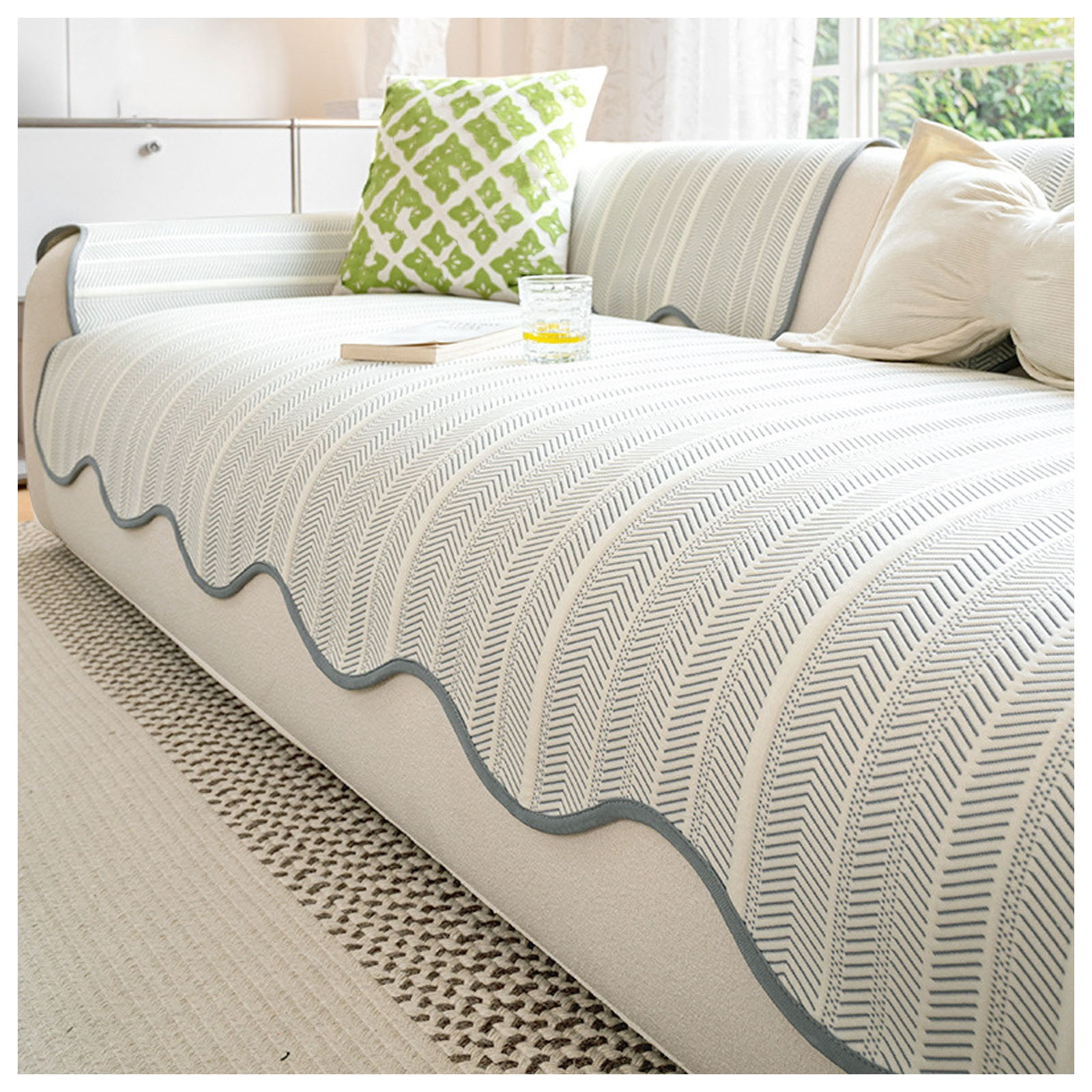 Sofa cover summer sofa cover, sofa seat cushion cover couch protector washable sofa protector, breathable non-slip sofa blanket cover throw blanket for living room bedroom office