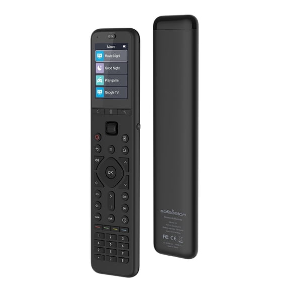 SofaBaton U3 Universal Remote Control,Scroll Wheel, Air Mouse,USB-C,Smart Remote All in One with Customize One Touch Activities, Works with IR/Bluetooth/RF Devices,Voice Control with Google Assistant