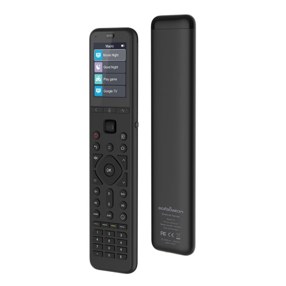 SofaBaton U3 Universal Remote Control,Scroll Wheel, Air Mouse,USB-C,Smart Remote All in One with Customize One Touch Activities, Works with IR/Bluetooth/RF Devices,Voice Control with Google Assistant