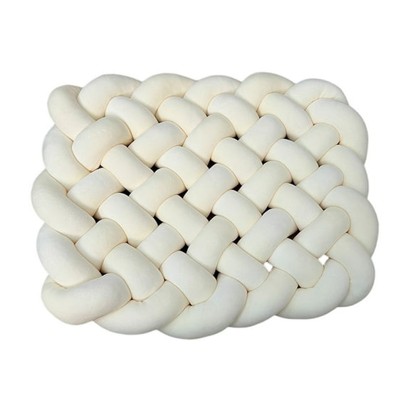 Sofas for Living Room Woven Cushions Seat Cushions Sofa Backrests and Pillow Decorations 48X38Cm White Polyester Suitable for Bed and Living Room Decorative Pillows for Living Room