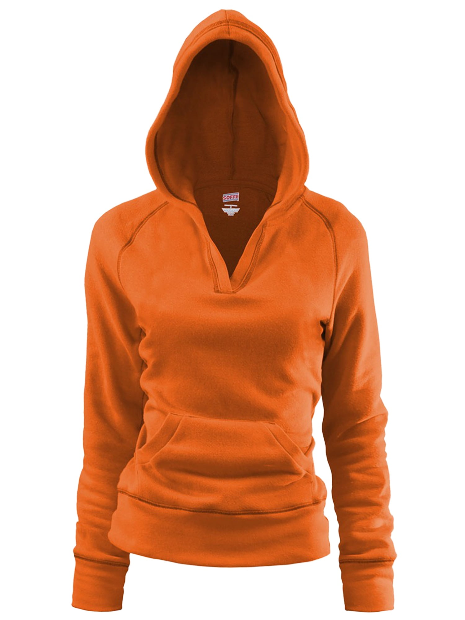 Soffe Women s Rugby Deep V Neck Hoodie Walmart
