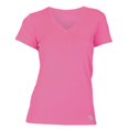 thumbnail image 1 of Soffe 2653V670MED 3.7 oz Juniors V Neck Burnout Tee, Neon Pink - Medium, 1 of 1