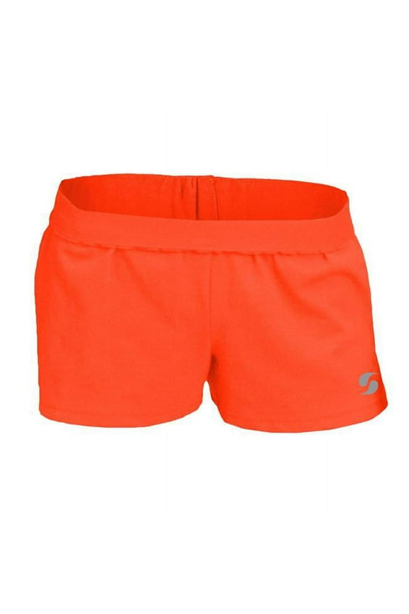 3737G615MED Girls New Shorts with V-Notch Legs, Cayenne - Medium