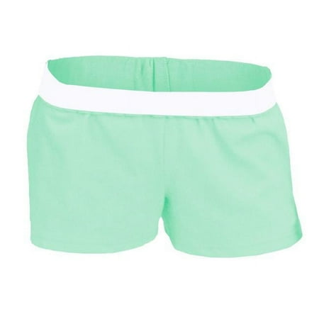 Soffe 3737VHT333SML Junior V-Notch Legs Shorts, Beach Glass - Small