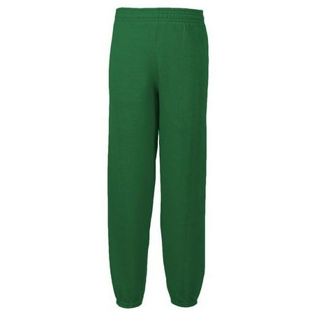 Soffe B9041320LRG 9 oz Youth Pant Fleece 50C by 50P, Kelly - Large