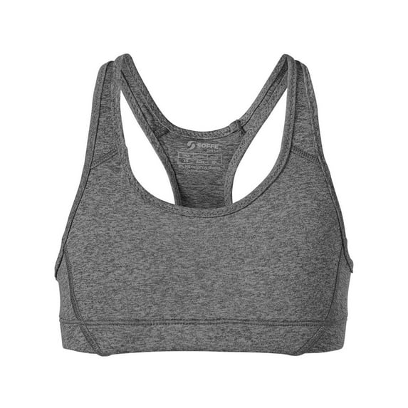 Soffe Dri Girls Team Heather Sports Bra