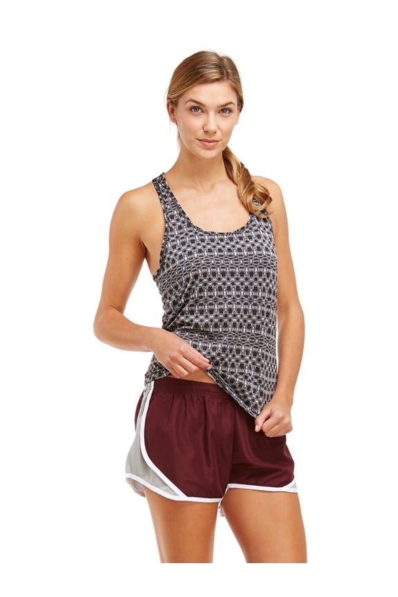Girl's Contrast Mesh Side Polyester Short