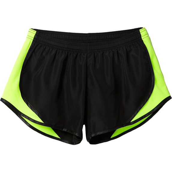 Soffe Juniors' Team Shorty Shorts Black/Solar Yellow XS