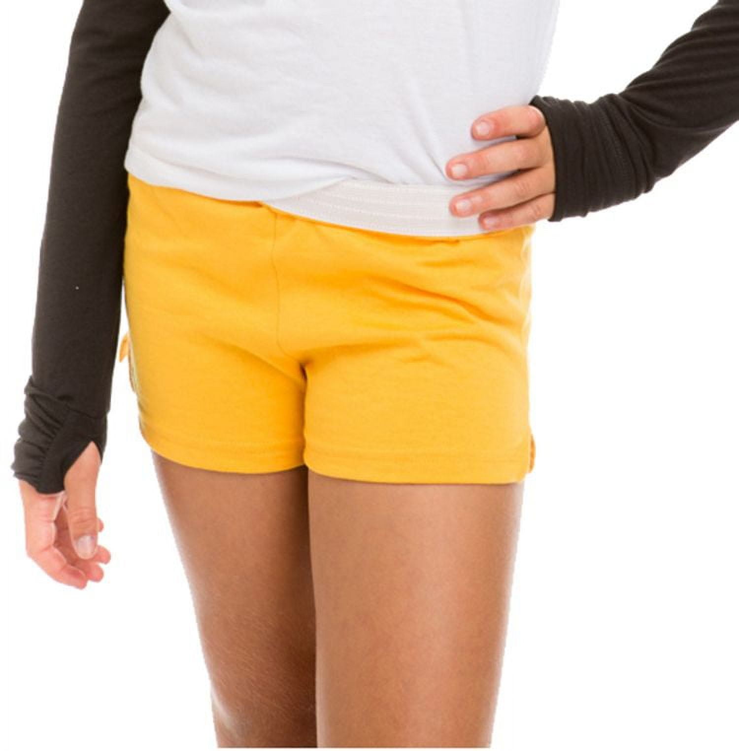 Yellow soffe shorts sales