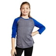 thumbnail image 1 of Soffe Girls Heathered Baseball Tee, 1 of 1