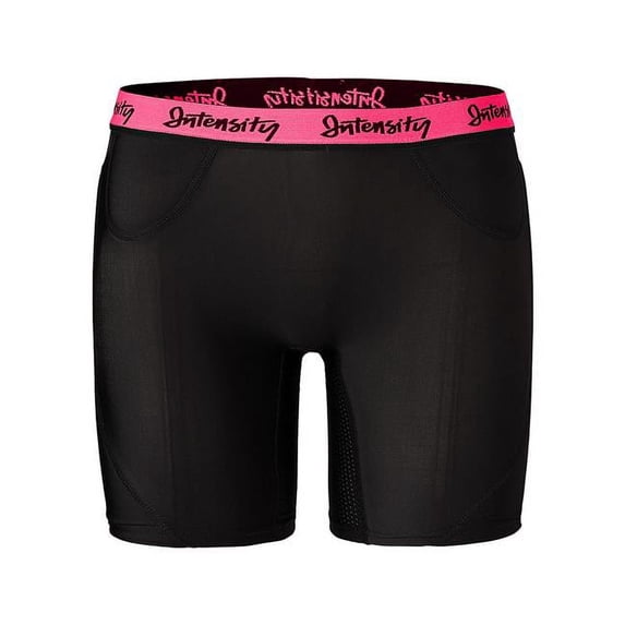 Soffe Intensity 885759012715 Women Hook Slide Pant, Black & Neon Pink - Medium
