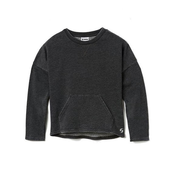 Soffe Juniors' Throwback Cropped Long Sleeve Shirt