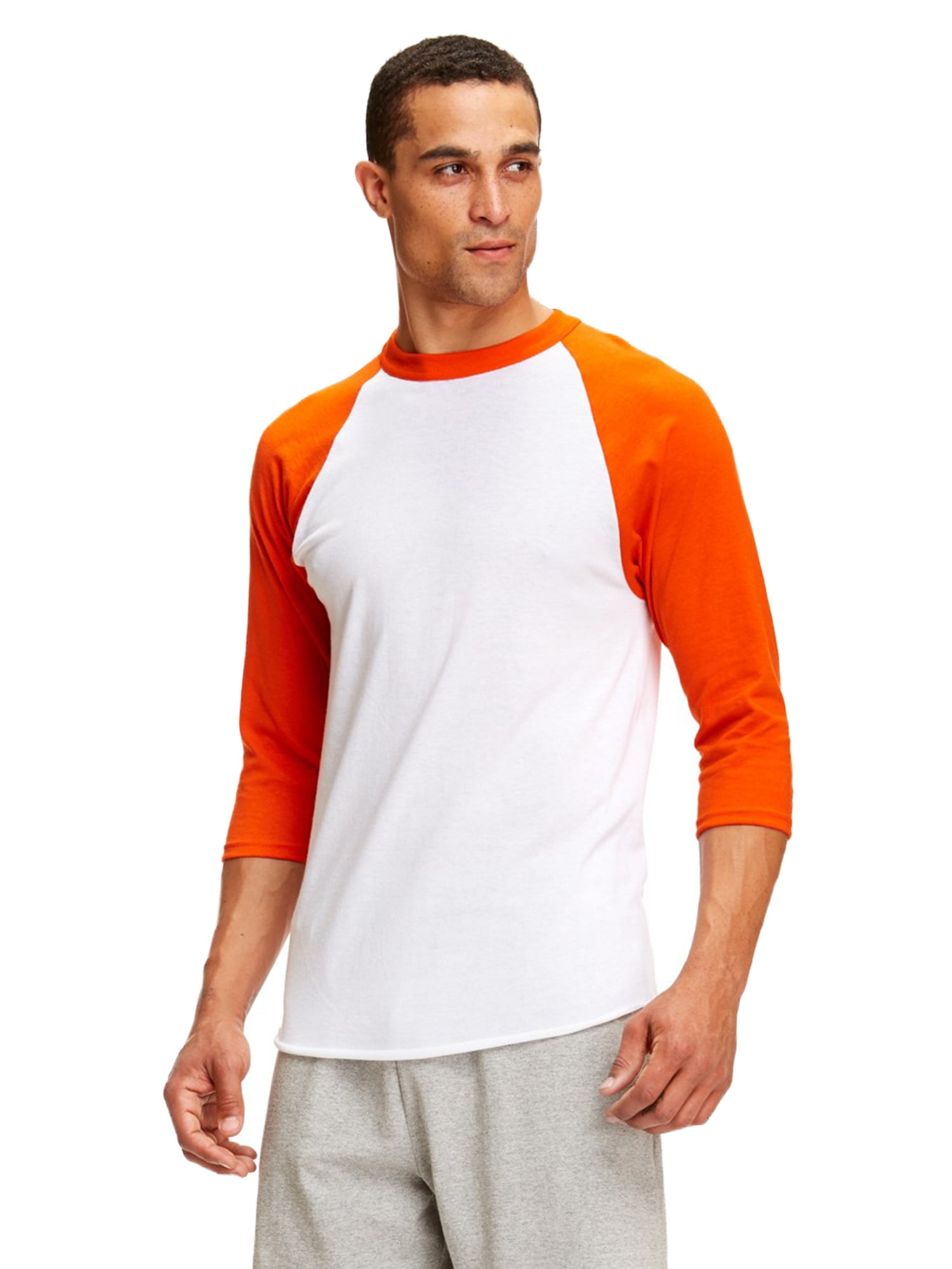 Soffe Men’s State Pride Baseball Jersey – Heathered Grey With Contrast Raglan Sleeves | Casual Sports Tee