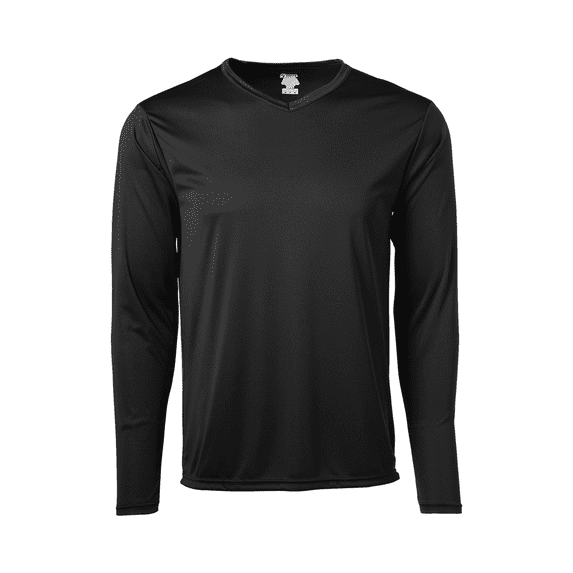 Soffe Men's Long Sleeve V-Neck Tee