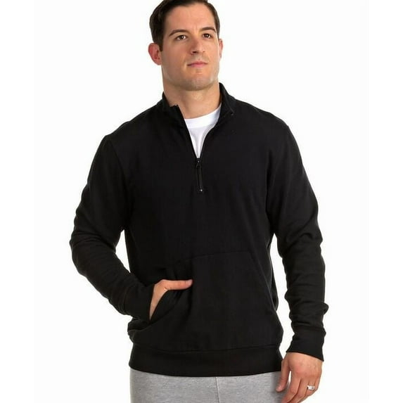 Soffe Men's Quarter Zip Mock Neck Pullover - 7310M