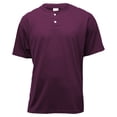 thumbnail image 1 of Soffe Men's Short Sleeve Two Button Henley Placket Shirt, 1 of 1