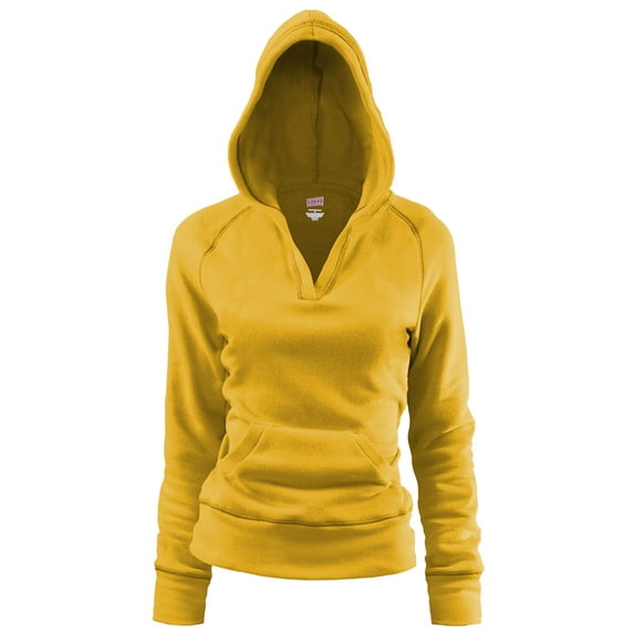 Soffe Women's Rugby Deep V-Neck Hoodie