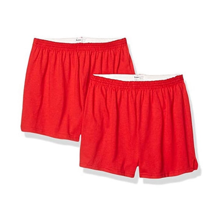 Soffe Women's Authentic Cheer Shorts - Classic 50/50 Jersey Knit With Roll-Down Waistband (Multiple Colors)
