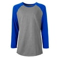 thumbnail image 1 of Soffe Womens Heathered Baseball Tee, 1 of 2