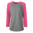 thumbnail image 1 of Soffe Womens Heathered Baseball Tee, 1 of 3