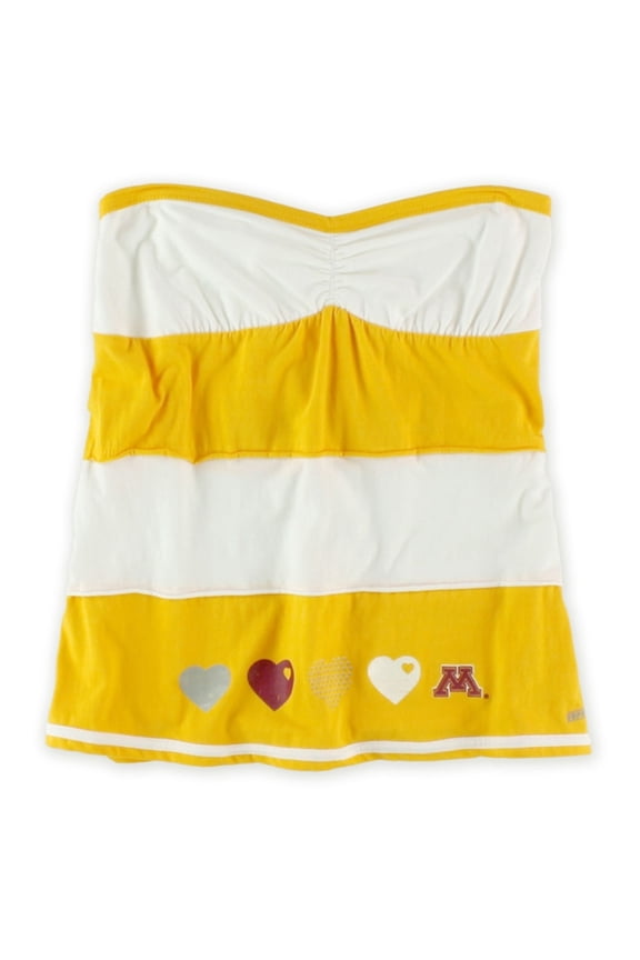 Womens Lt Gold Minn Graphic T-Shirt, Yellow, Large