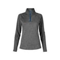 thumbnail image 1 of Soffe Womens Melange Quarter Zip, 1 of 1
