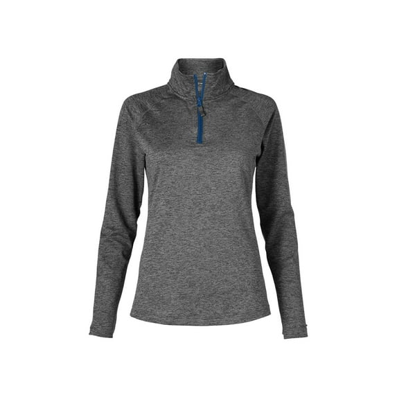 Soffe Womens Melange Quarter Zip