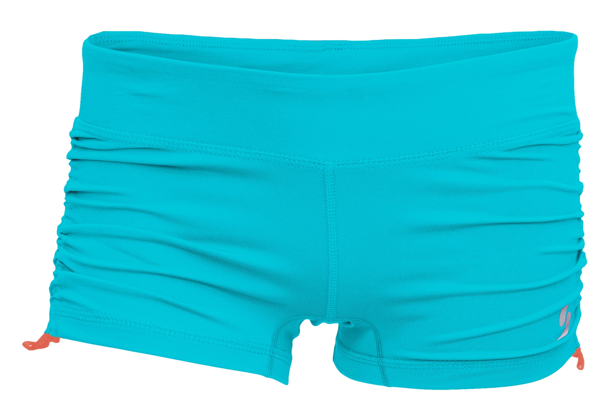 Soffe Womens Side Ruched Short, Low-Rise, Junior Fit, Flatlock Seams ...