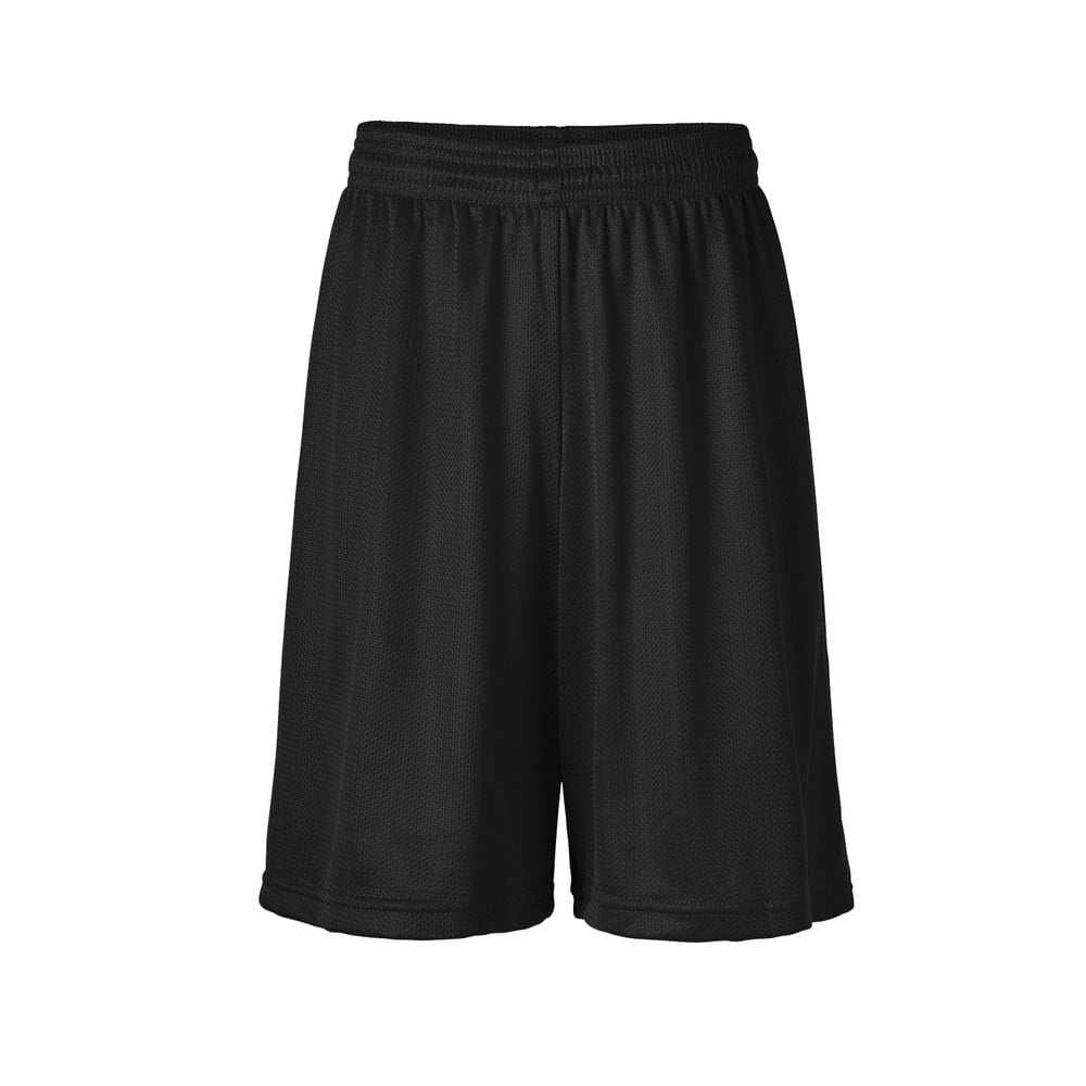 Xersion Boys Black & Yellow Dot Athletic Basketball Shorts XS (6-7) 