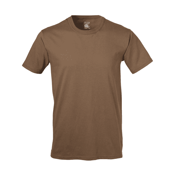 Soffe mens 3 Pack 4.3 Oz Cotton Military Tee, Woodland Brown, Medium