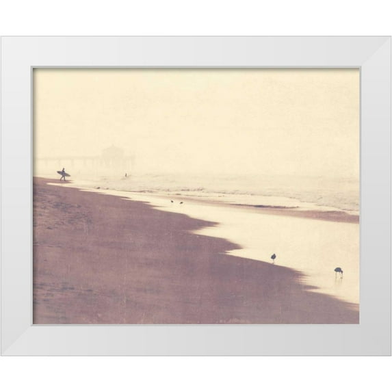 Soffia, Myan 14x12 White Modern Wood Framed Museum Art Print Titled - October Swim