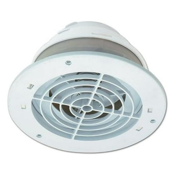 Soffit Exhaust Vent - 4 5 6 Inch Bathroom & Kitchen Fan Vent with Damper, Leak Proof Collar & Pest Guard - Flush Mount Soffit Vent for Home Ventilation