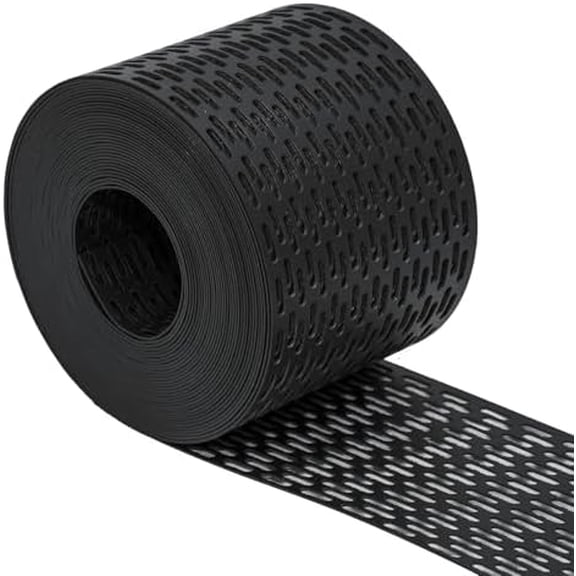 Soffit Vent Strip Exterior for Under Eaves Ventilation 3.93" x 32.8 ft - Easy to Install, Weather-Resistant Composite, Hassle-Free Under-Eave Ventilation$$Tools & Hardware Other