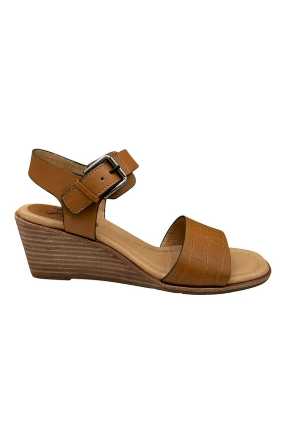 Garin Women’s Wedge Sandals Size 8 Brown Open-toe Hook & loop Closure