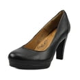 thumbnail image 1 of Sofft Mandy II Women  Round Toe Leather Black Heels, 1 of 5