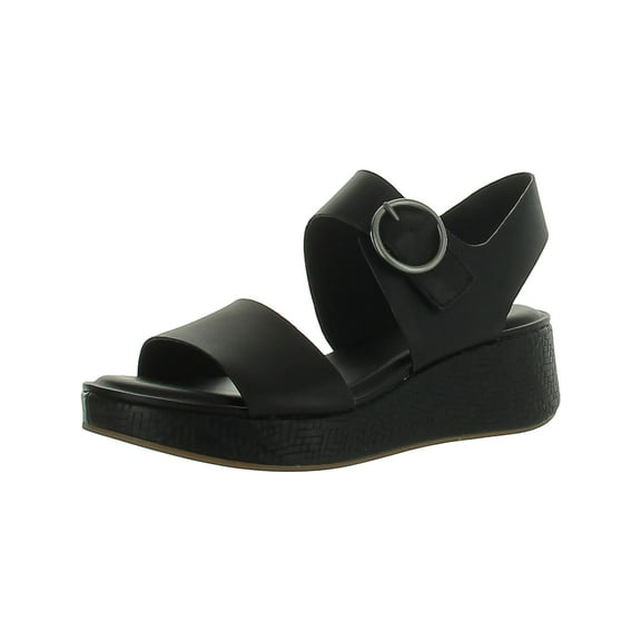 Sofft Womens Faedra Leather Wedge Slingback Sandals